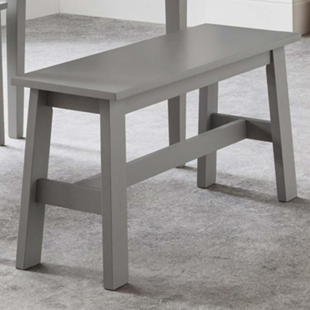 Julian Bowen Kobe 2 Seater Grey Lacquer Dining Bench