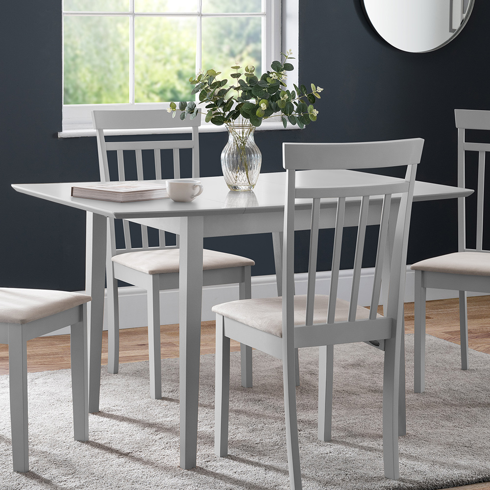 Julian Bowen Rufford Extending Dining Table Grey Size 4 Seater