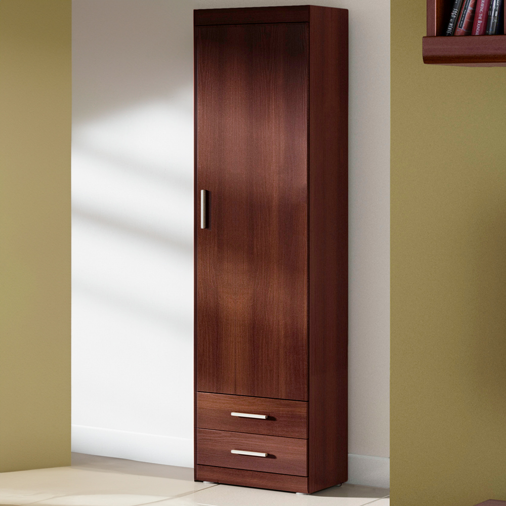 Furniture To Go Red Florence Imperial Single Door Drawer Dark Mahogany Narrow Cabinet Size 2