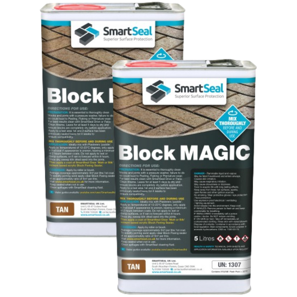 Smartseal Brown Tan Block Magic Block Paving Paint And Sealer 2 Pack 5L