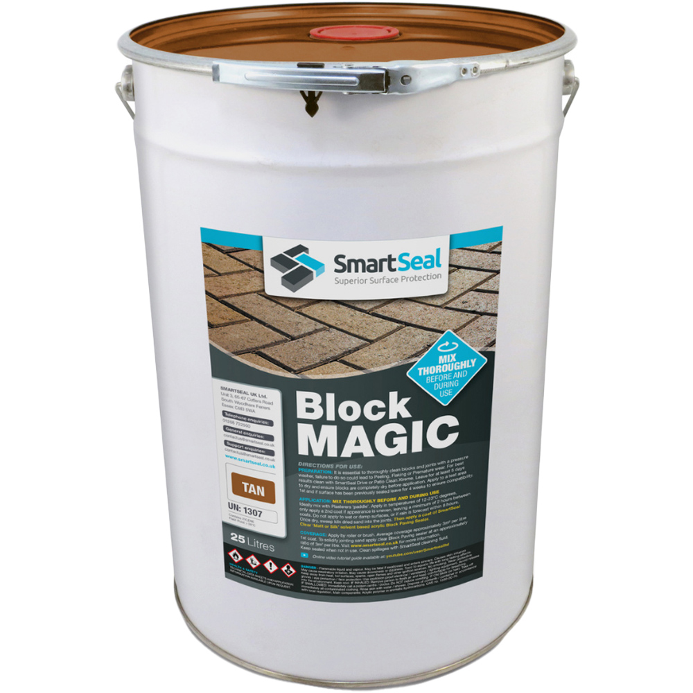 Smartseal Brown Tan Block Magic Block Paving Paint And Sealer 25L Large