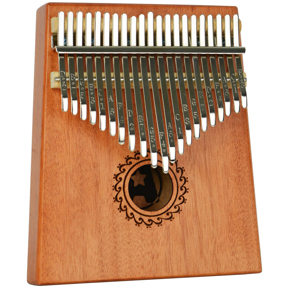 A-STAR Music Kalimba Thumb Piano - 21 Keys - Mahogany - Beginner Friendly
