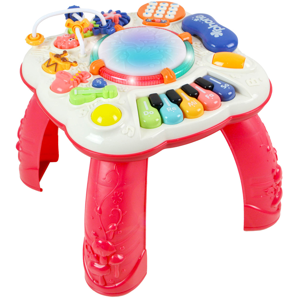 Little Star Toys Musical Fun Table - Light-Up Drum - Rainbow Piano - Xylophone - Extra Small