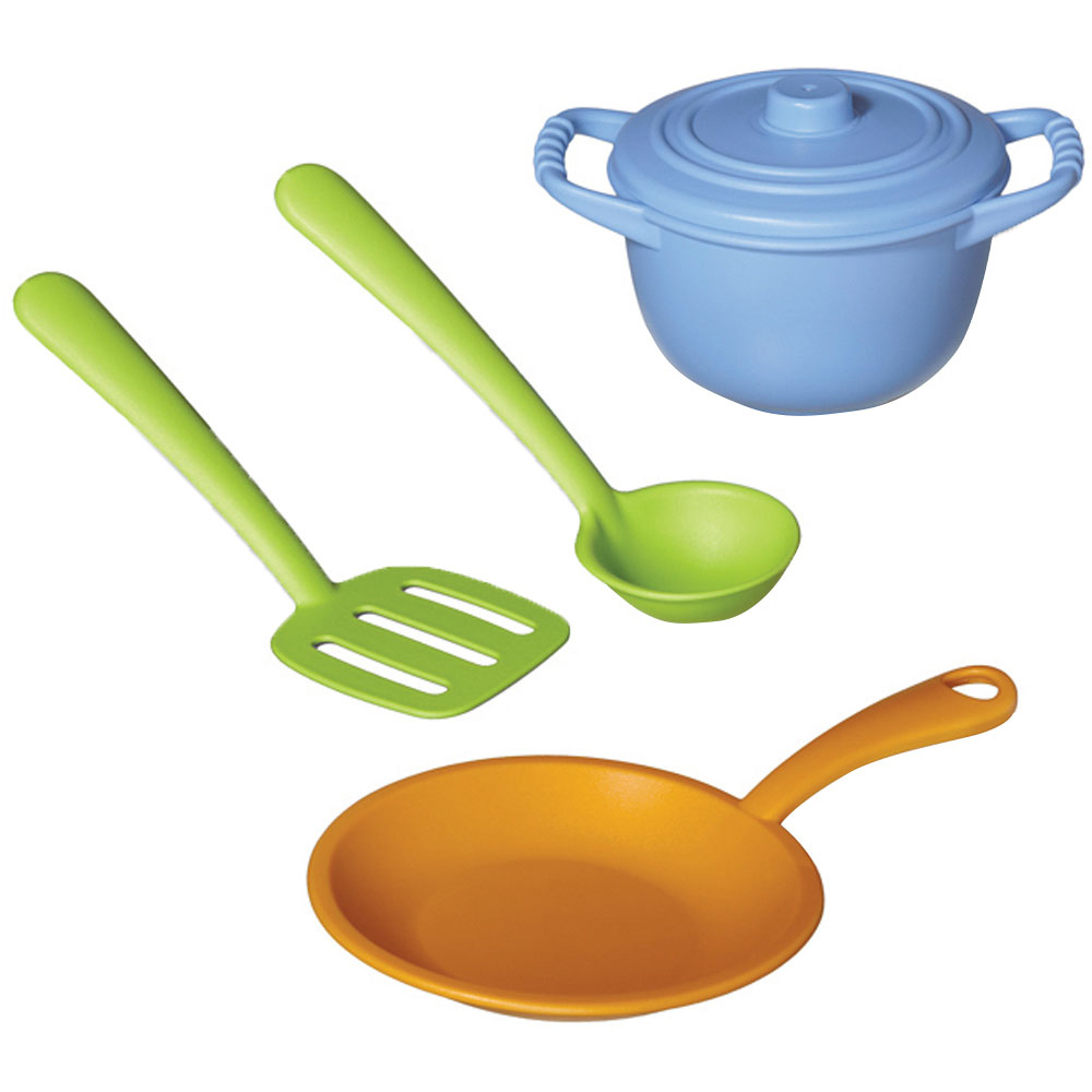 Green Toys - Chef Set - Role Play Toy - 5 Pieces - Green