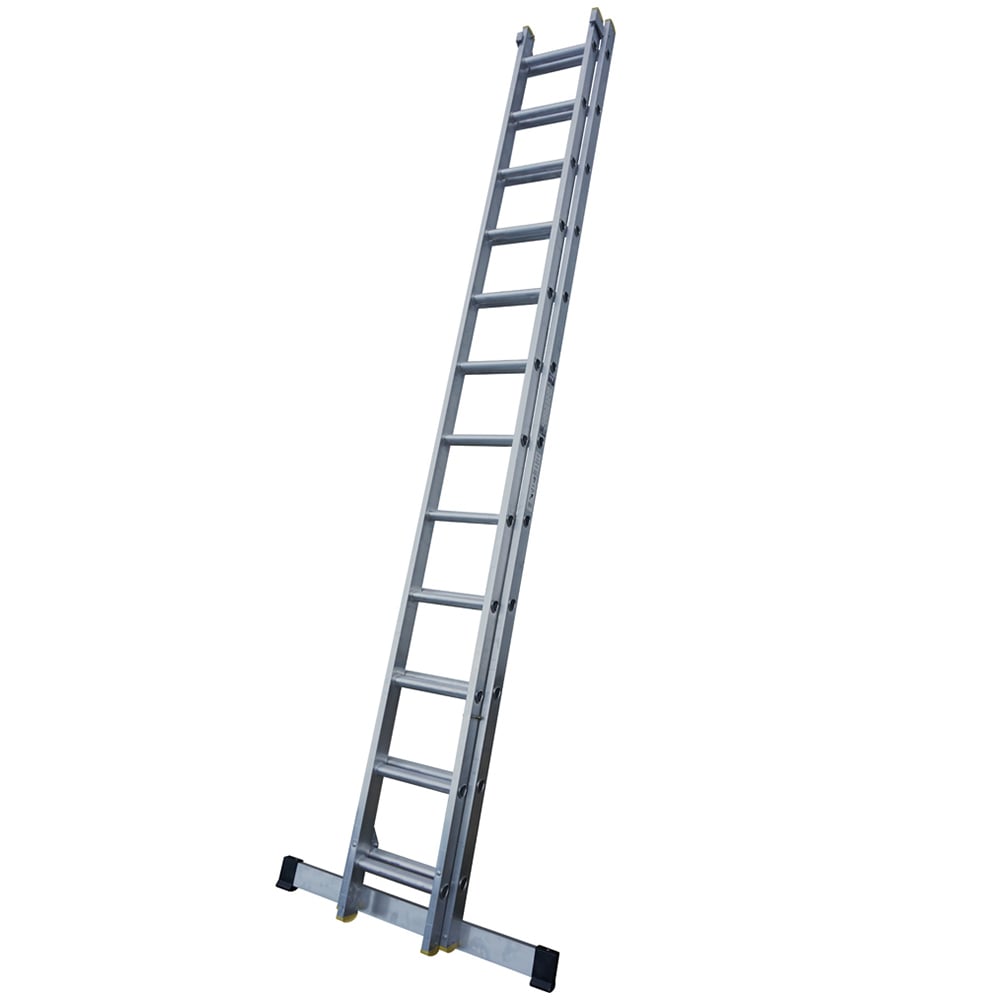Lyte Ladders & Towers Silver En131-2 Professional Section 24 Rung Extension Ladder Size 2