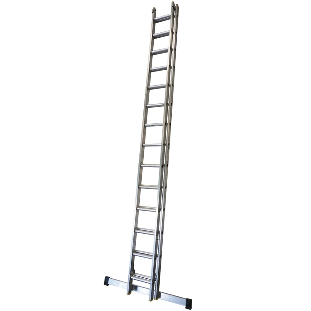 Lyte Ladders & Towers Silver En131-2 Professional Section 28 Rung Extension Ladder Size 2