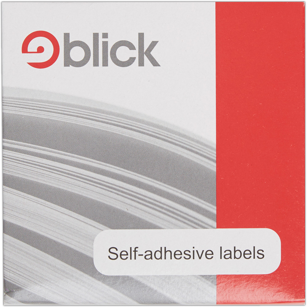 Blick White Rectangular Self Adhesive Label in Dispenser 16 x 22mm 1440 Pack