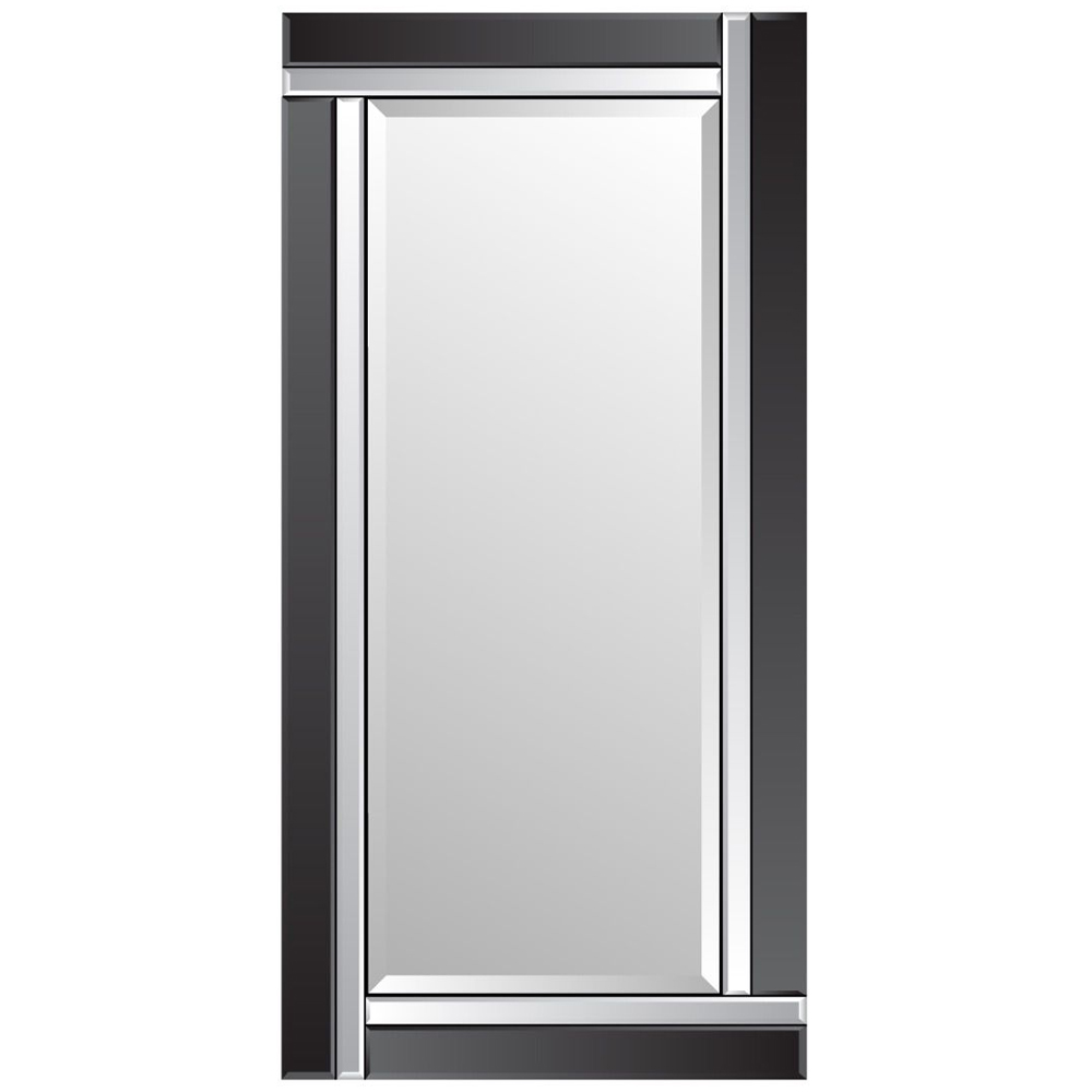 Aston Black All Glass Full Length Mirror 174 x 85cm