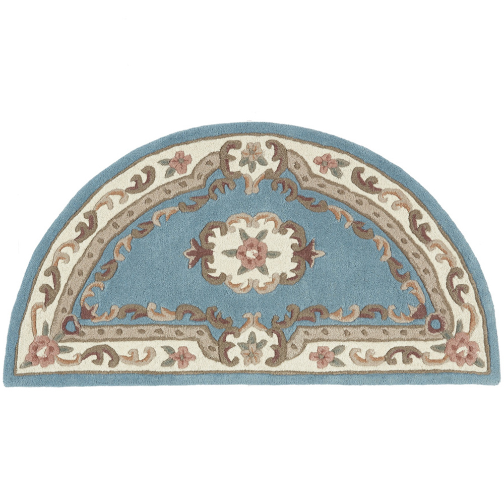 Origins Shensi Blue Half Moon Rug 67 x 127cm
