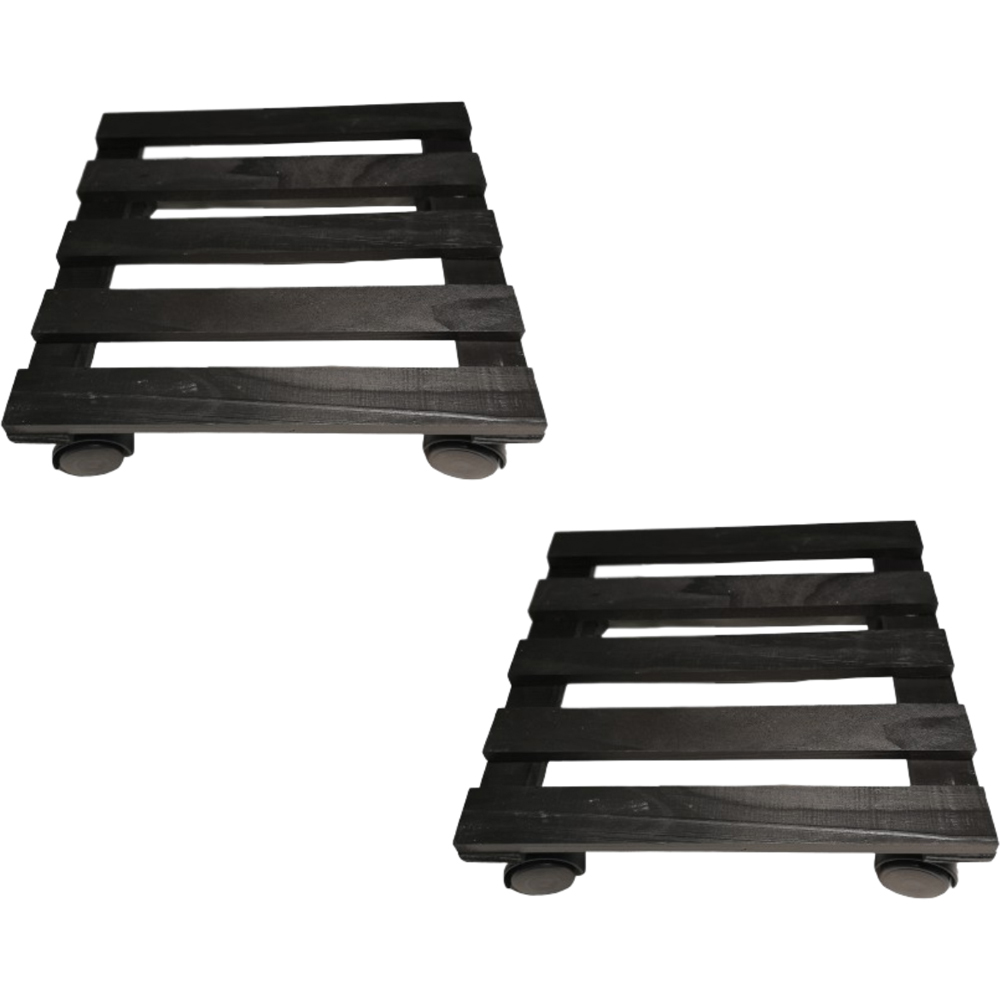 Samuel Alexander Square Black 28cm Pack of 2