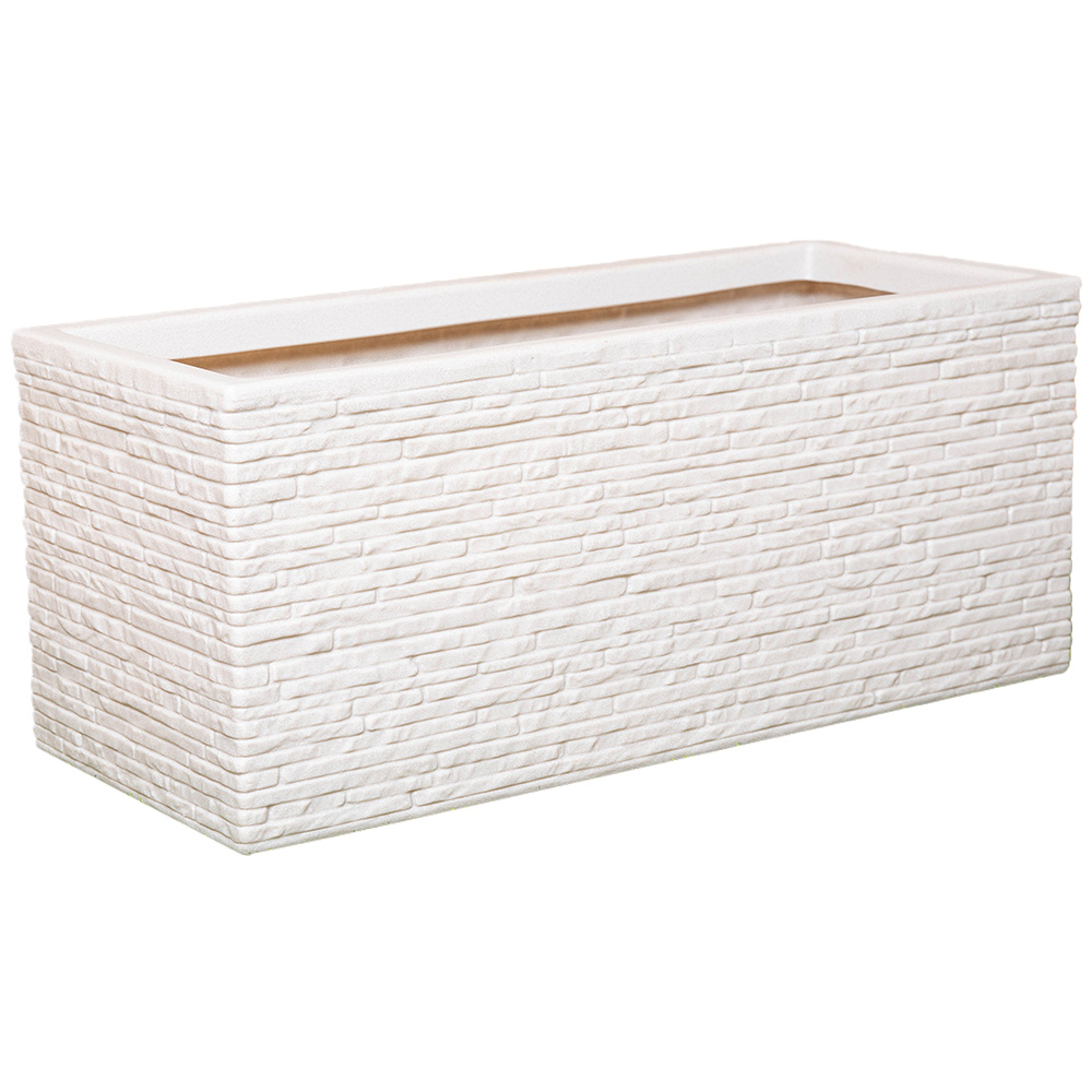 Samuel Alexander Stone Coloured Slate Effect Trough Planter 60cm