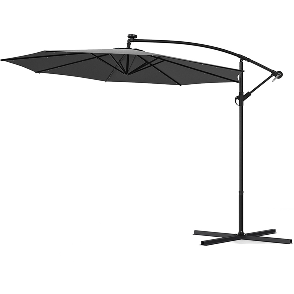 Living and Home Dark Grey Cantilever Parasol 3m