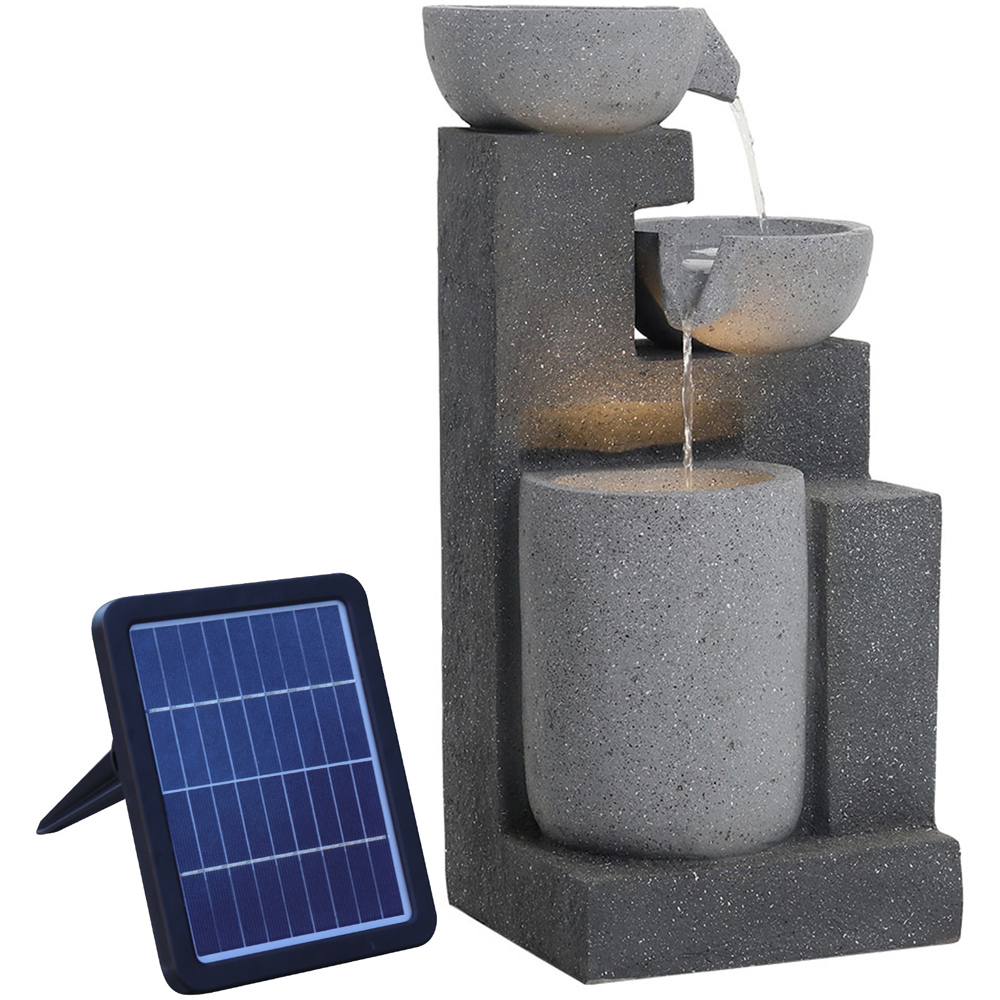 Living and Home Black Rockery Fountain