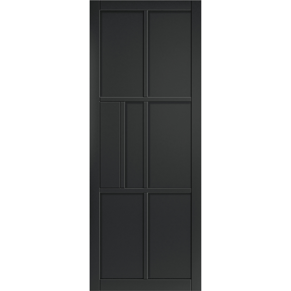 JB Kind Civic Urban Industrial Black Art Deco Style Internal Door 1981 x 762mm