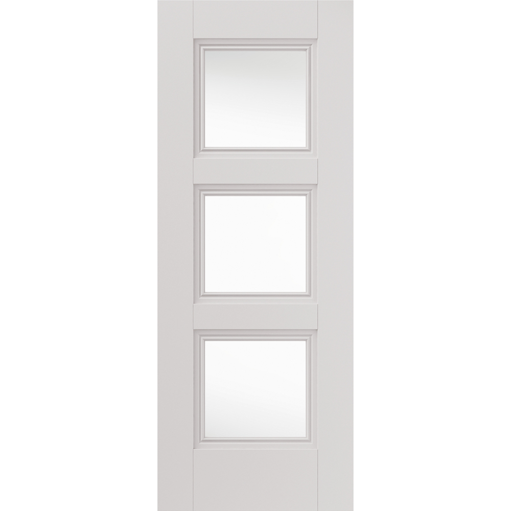 JB Kind Catton White Primed Glazed Internal Door 1981 x 686mm