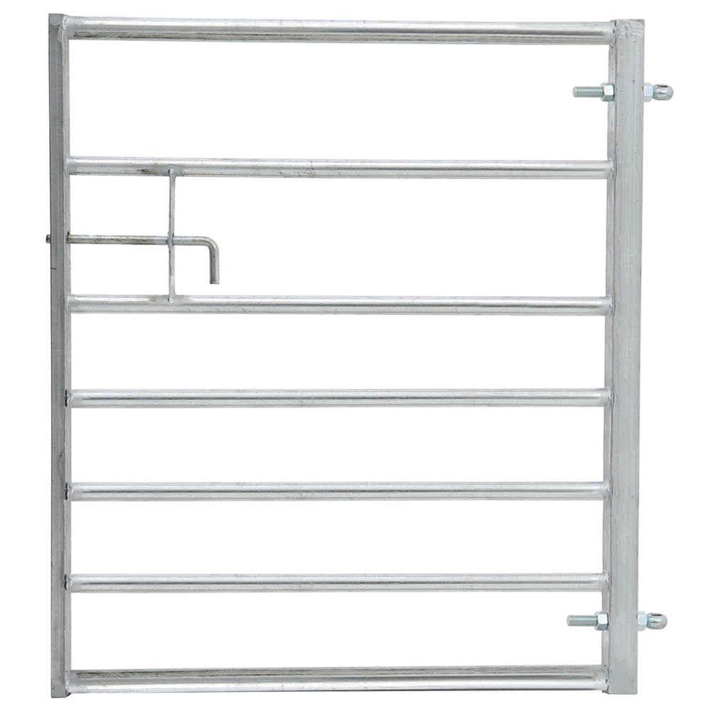 Living and Home 7 Bar Half Mesh Galvanised Metal Multipurpose 6ft Field Gate