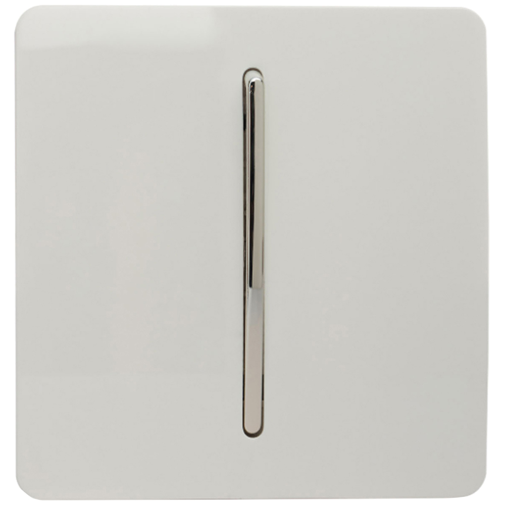 Trendi Switch 1 Gang 10amp 1 or 2 Way Ice White Rocker Light Switch