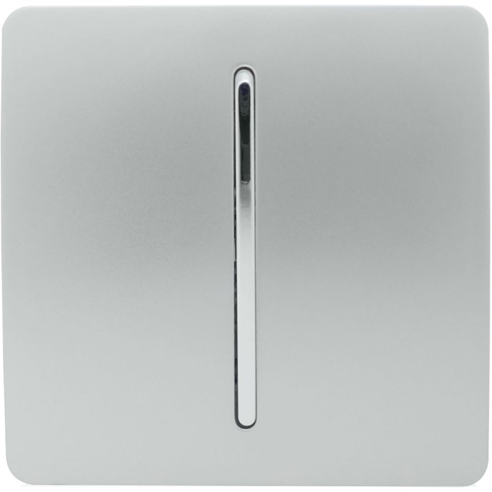 Trendi Switch 1 Gang 10amp 1 or 2 Way Platinum Silver Rocker Light Switch