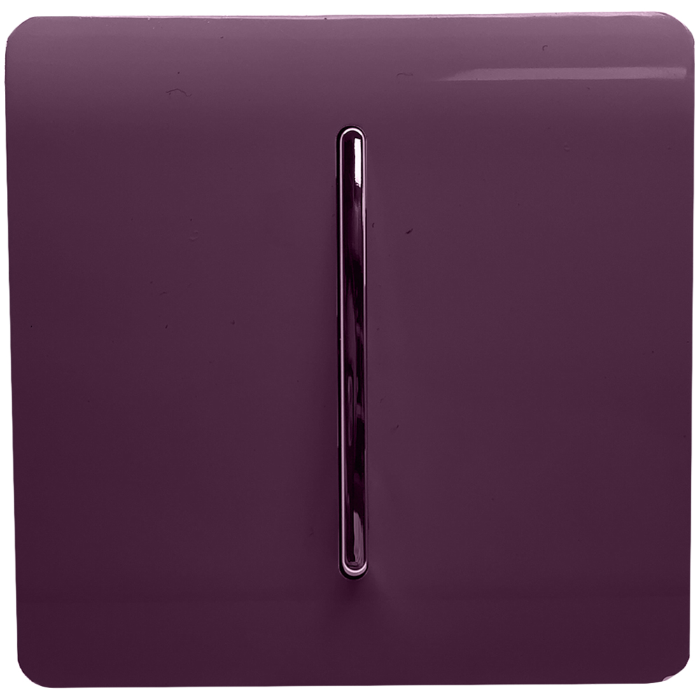 Trendi Switch 1 Gang 10amp 1 or 2 Way Plum Purple Rocker Light Switch
