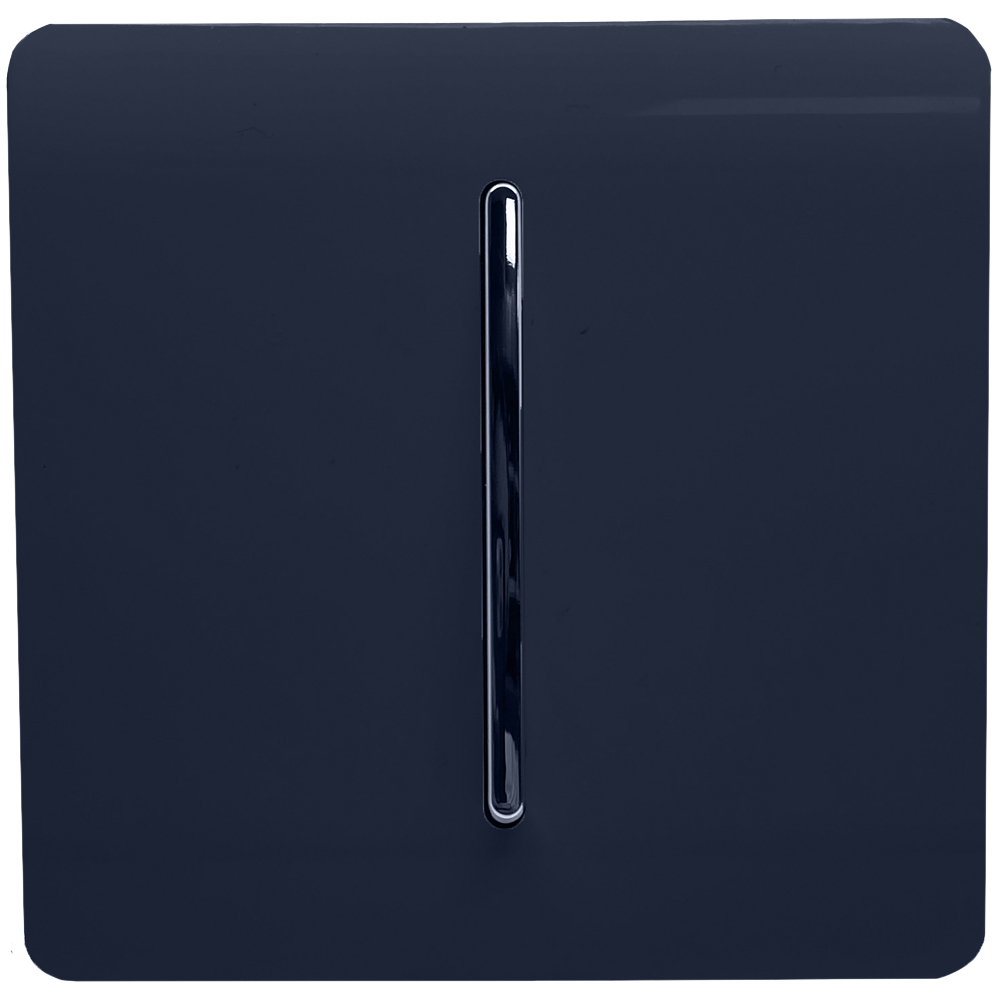 Trendi Switch 1 Gang 10amp 1 or 2 Way Navy Blue Rocker Light Switch