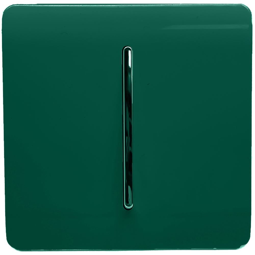 Trendi Switch 1 Gang 10amp 1 or 2 Way Dark Forest Green Rocker Light Switch
