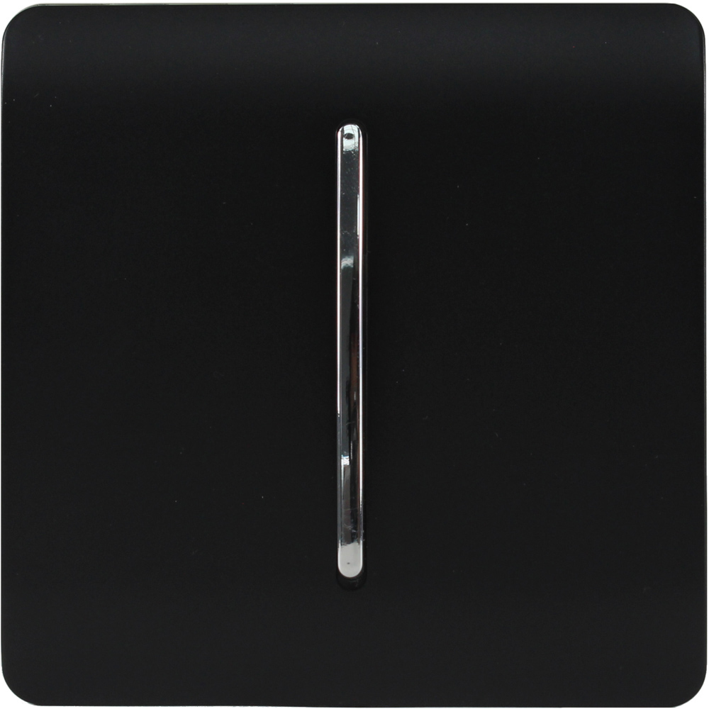 Trendi Switch 10amp Triple Pole Matt Black Bathroom Fan Isolator Switch