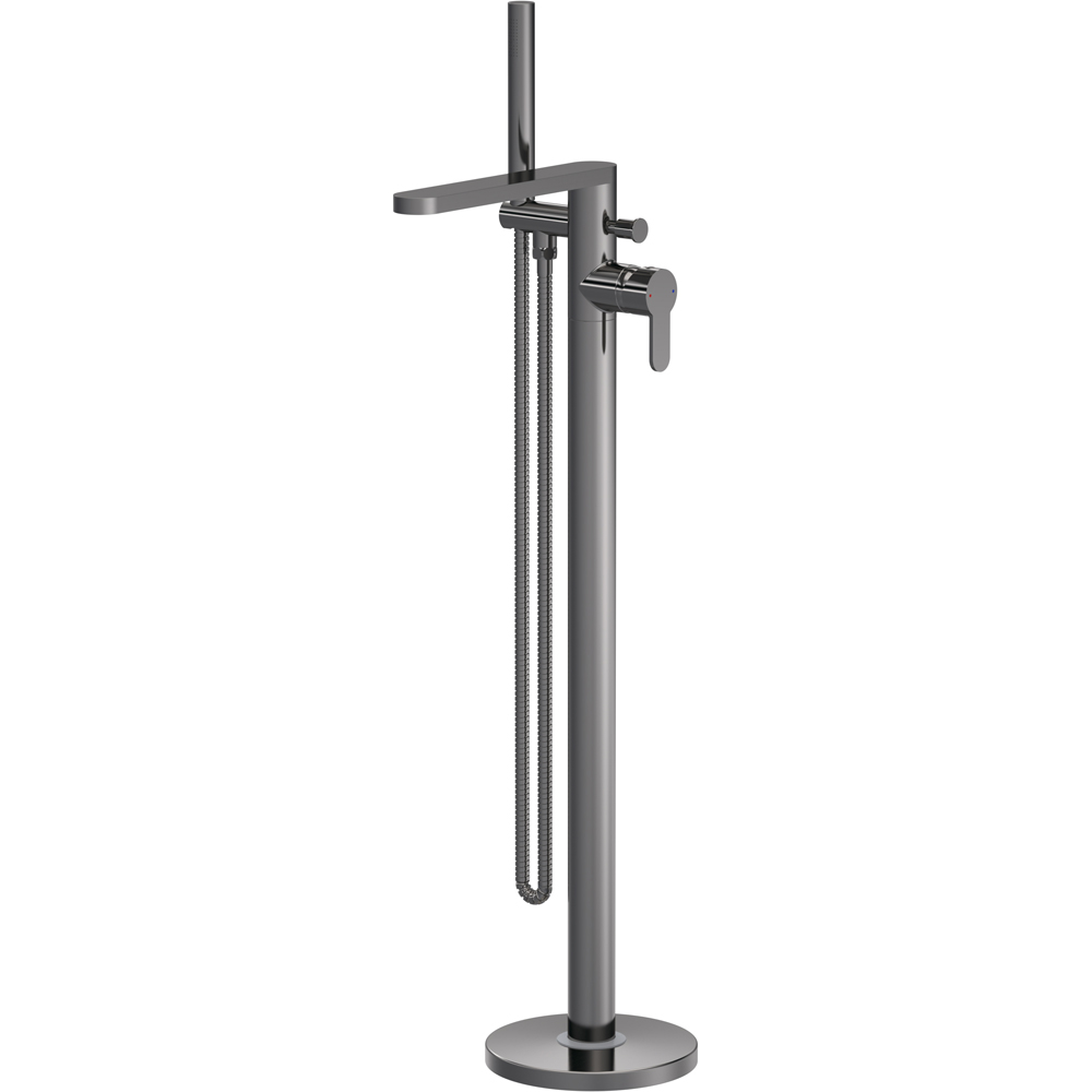 nuie Arvan Brushed Pewter Freestanding Bath Shower Mixer