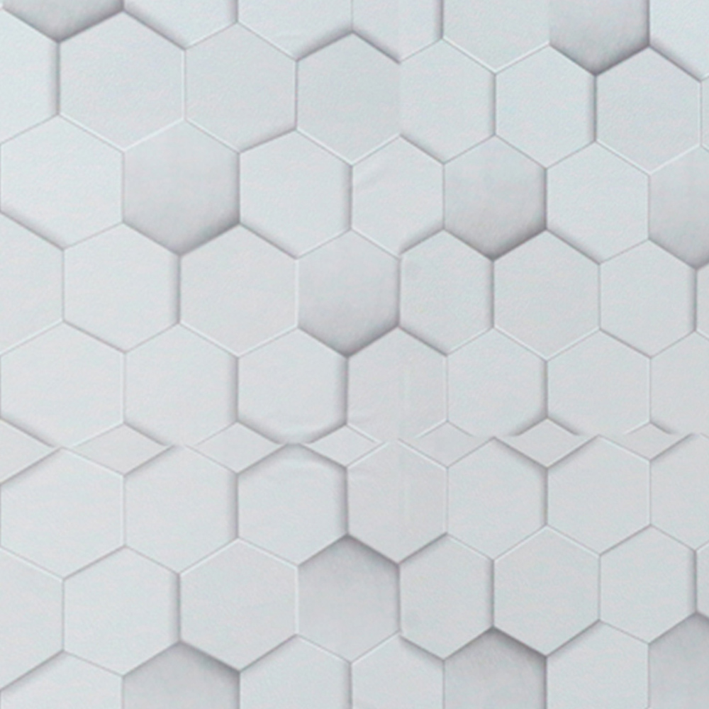 Living and Home PVC 3D Hexagonal Wallpaper