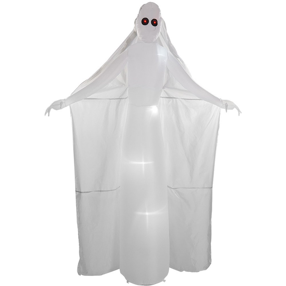Living and Home Halloween Inflatable Ghost Bribe with Red Eyes 240cm