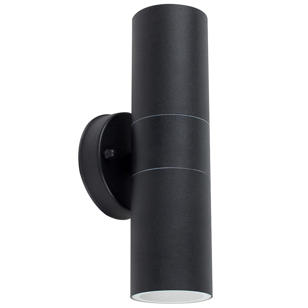 ValueLights Black Outdoor Wall Up Down Light