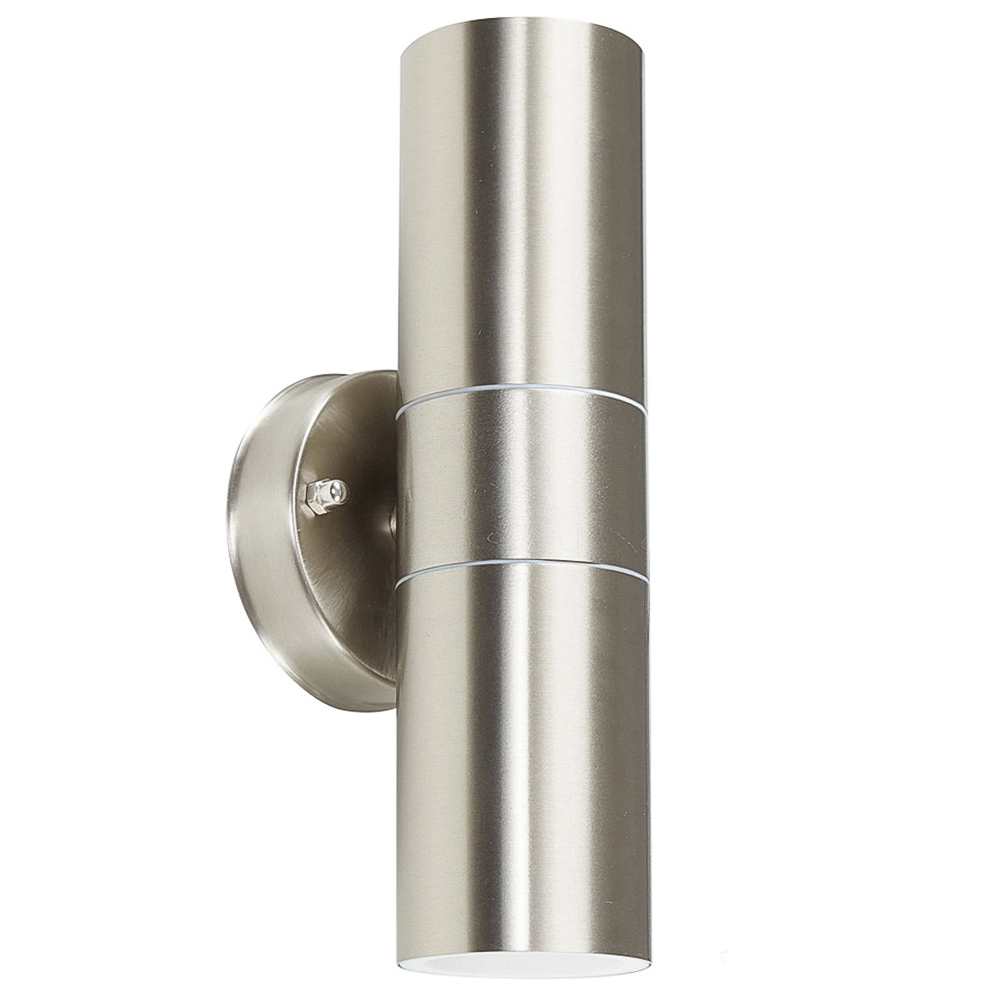 ValueLights Silver Outdoor Wall Up Down Light