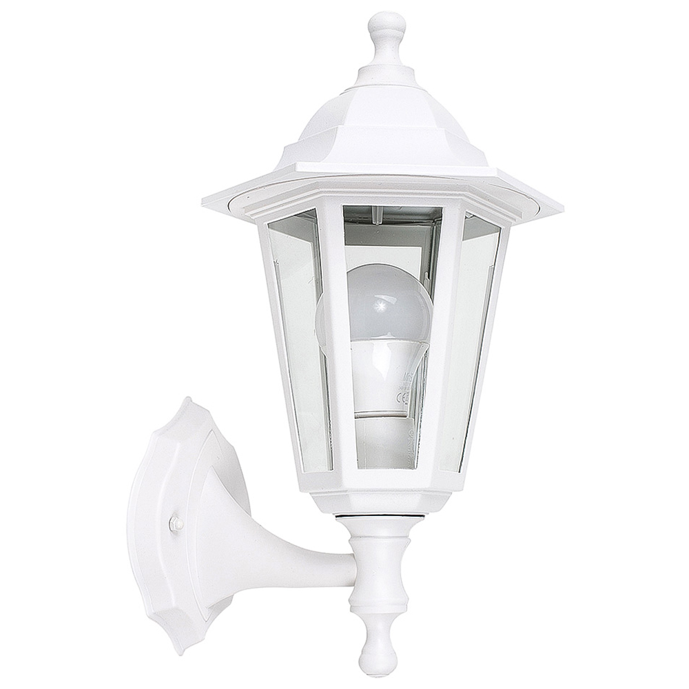 ValueLights Outdoor White Up and Down Wall Lantern