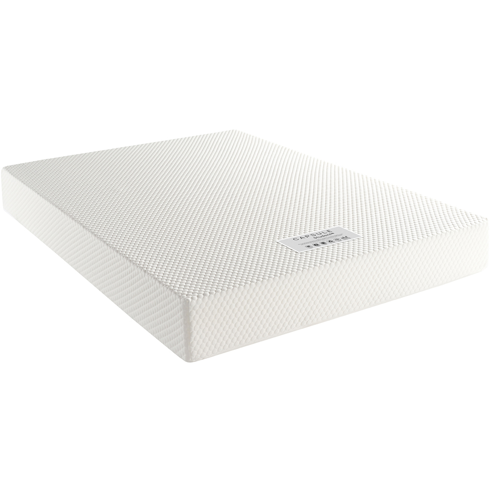 Julian Bowen Capsule Student Double Mattress - Reflex Foam - Anti-Flip - Eco-Foam Layer - White
