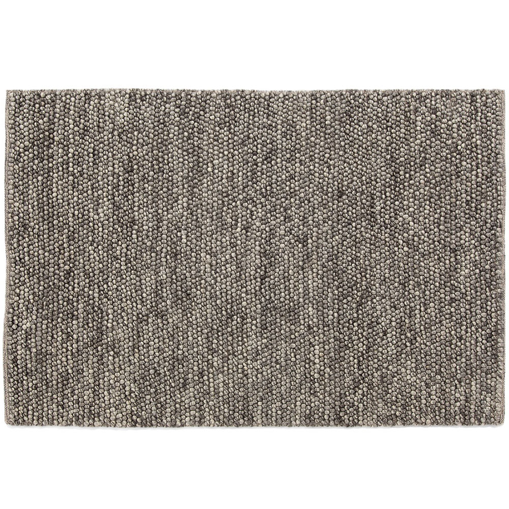 Esselle Home Delilah Grey Wool Rug 160 x 230cm - Mottled Pebble Design