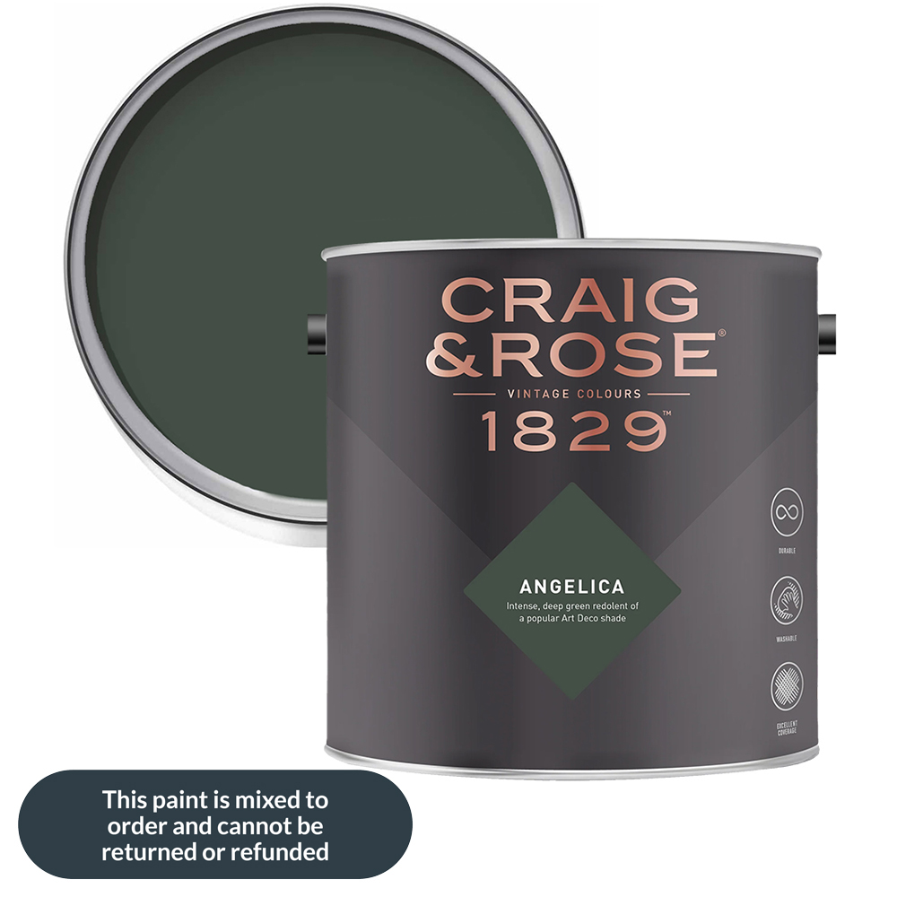 Craig & Rose Walls and Ceilings Angelica Chalky Matt Emulsion Paint 2.5L