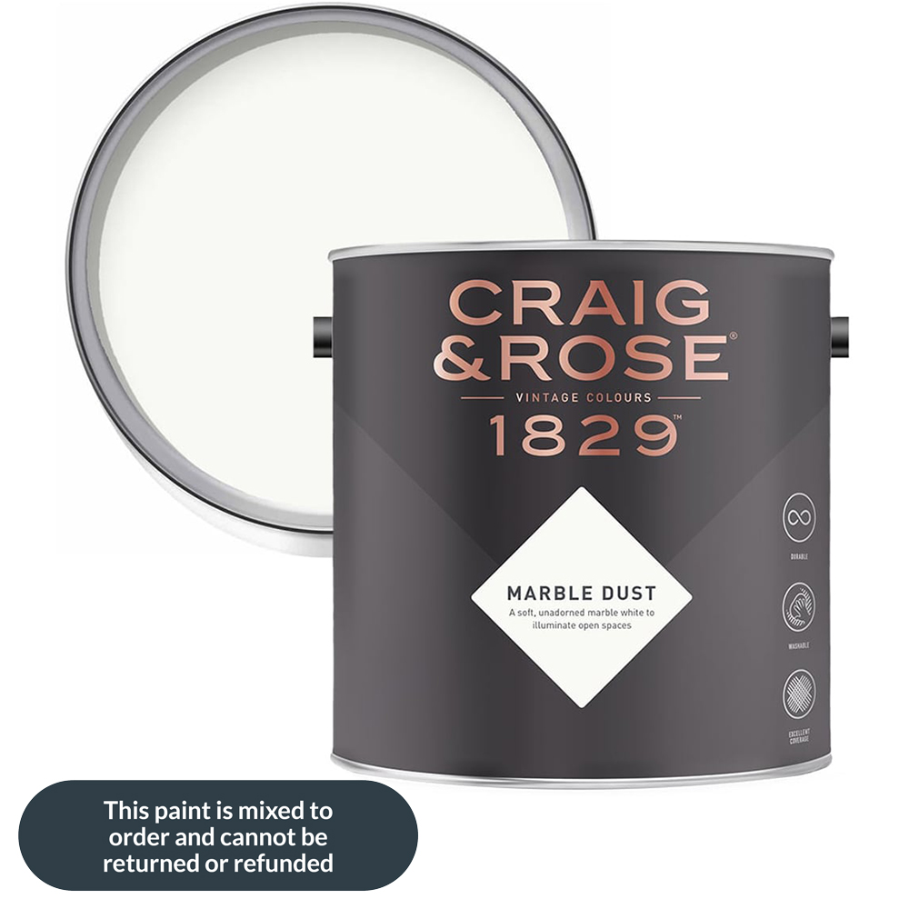 Craig & Rose Kitchen and Bathroom Marble Dust Eggshell Paint 2.5L