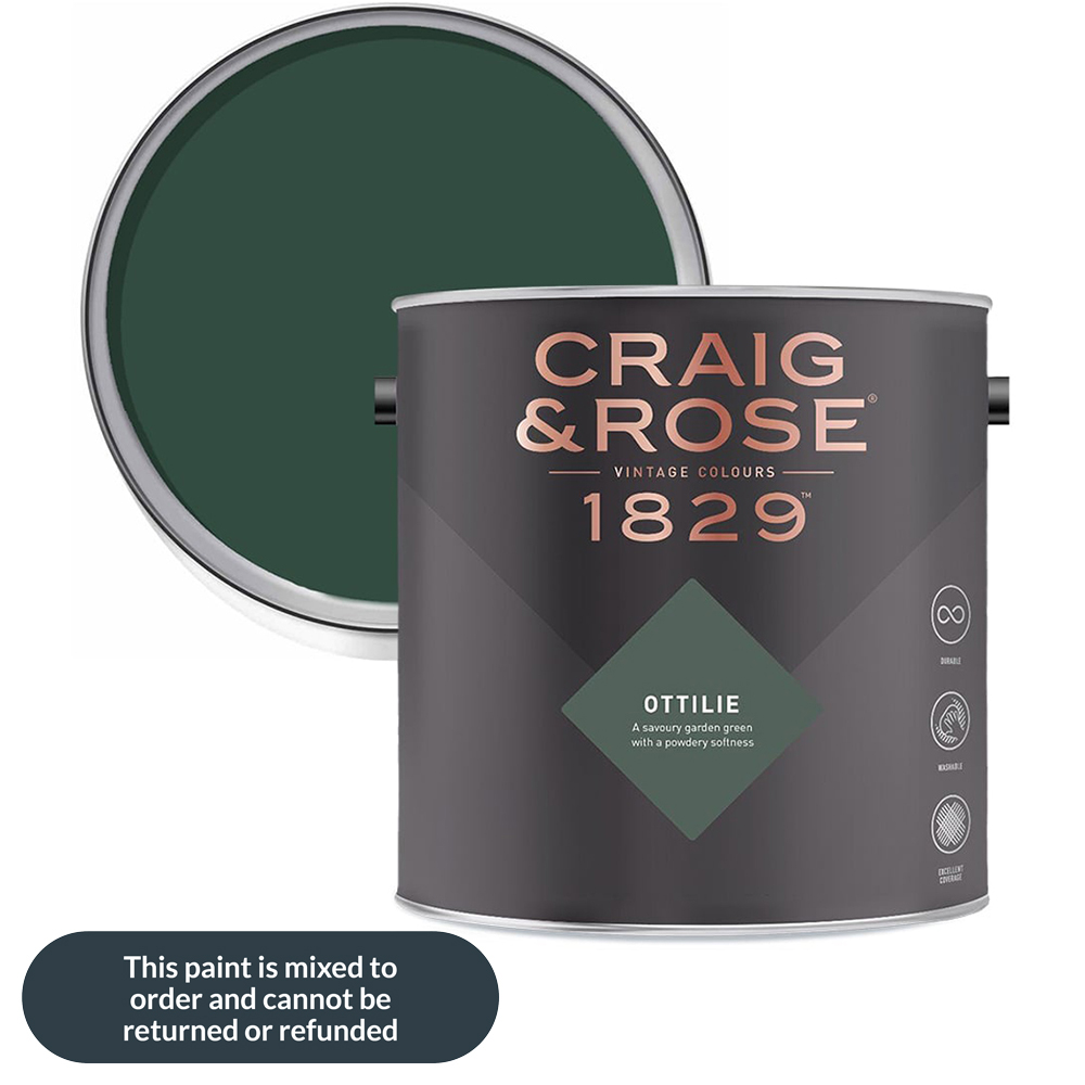 Craig & Rose Kitchen and Bathroom Ottilie Eggshell Paint 2.5L