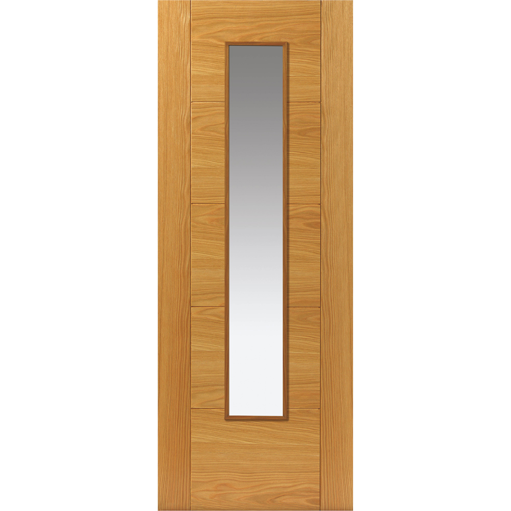 JB Kind Emral Oak Veneered Glazed FD30 Internal Door 1981 x 686mm