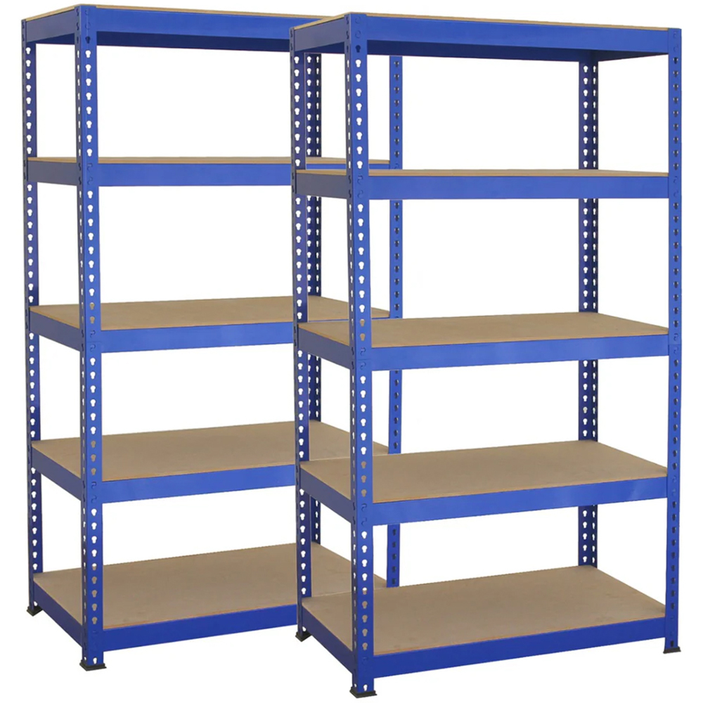 Monster Shop T-RAX 5 Tier Blue Metal Racking Units 2 Pack