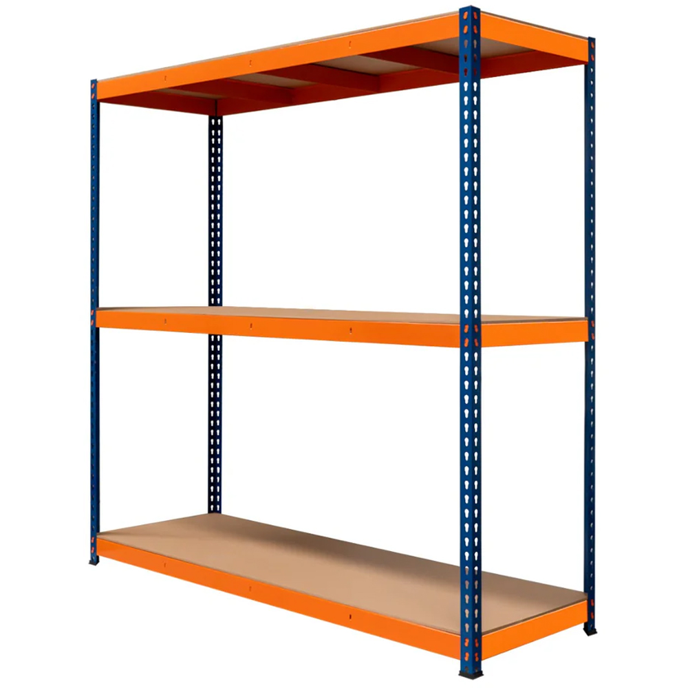 Monster Shop S Rax 3 Shelf Blue and Orange Shelving Unit