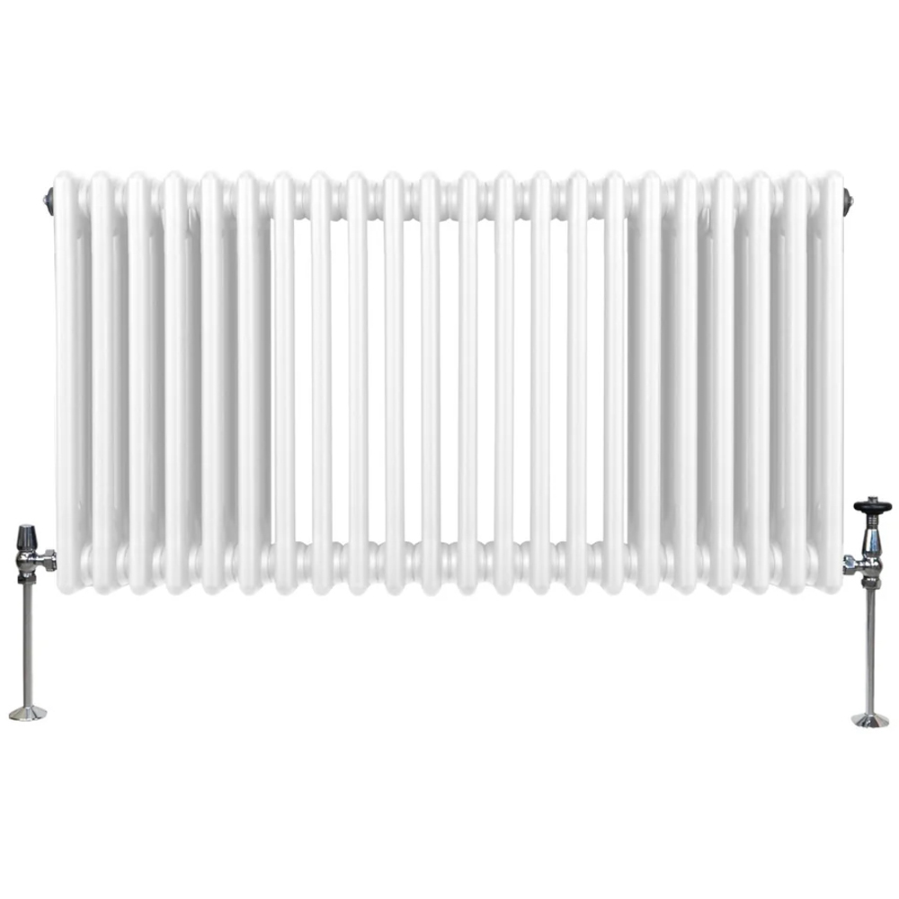 Monster Shop White Traditional 3 Column Radiator 600 x 1012mm 5292 BTU Steel