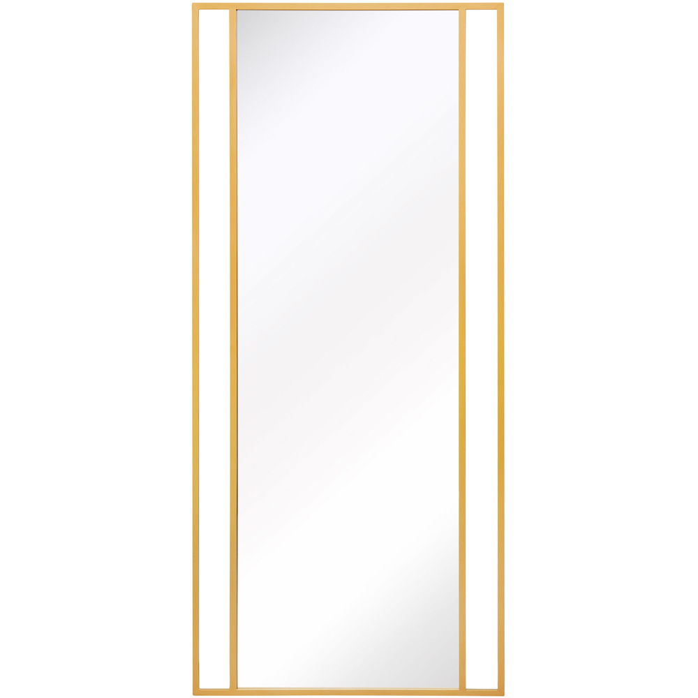 MirrorOutlet The Genestra Gold Modern Wall and Leaner Garden Mirror 200 x 90cm