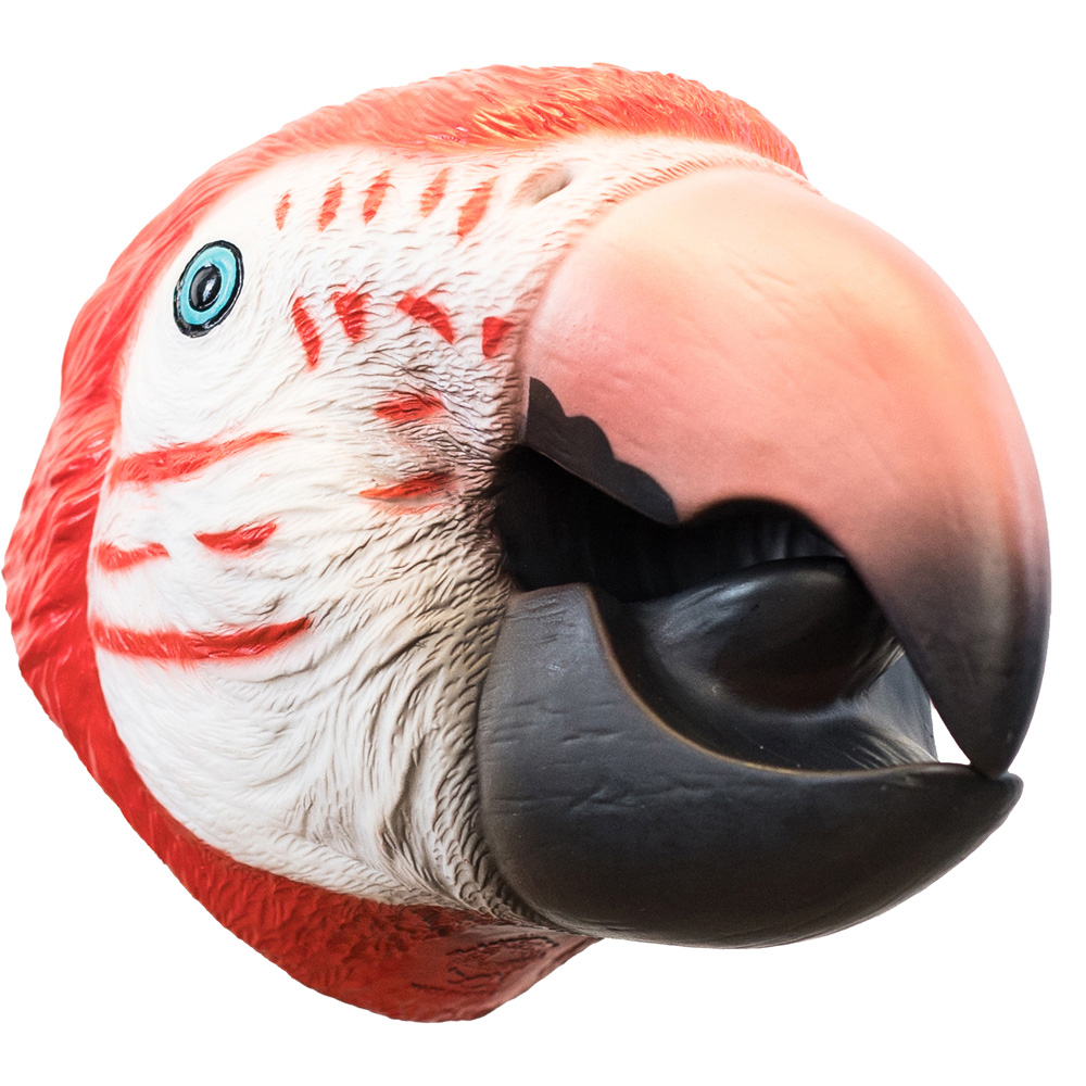 Wild Thingz Red Macaw Hand Puppet - Soft Material - Realistic Design - Ages 3+