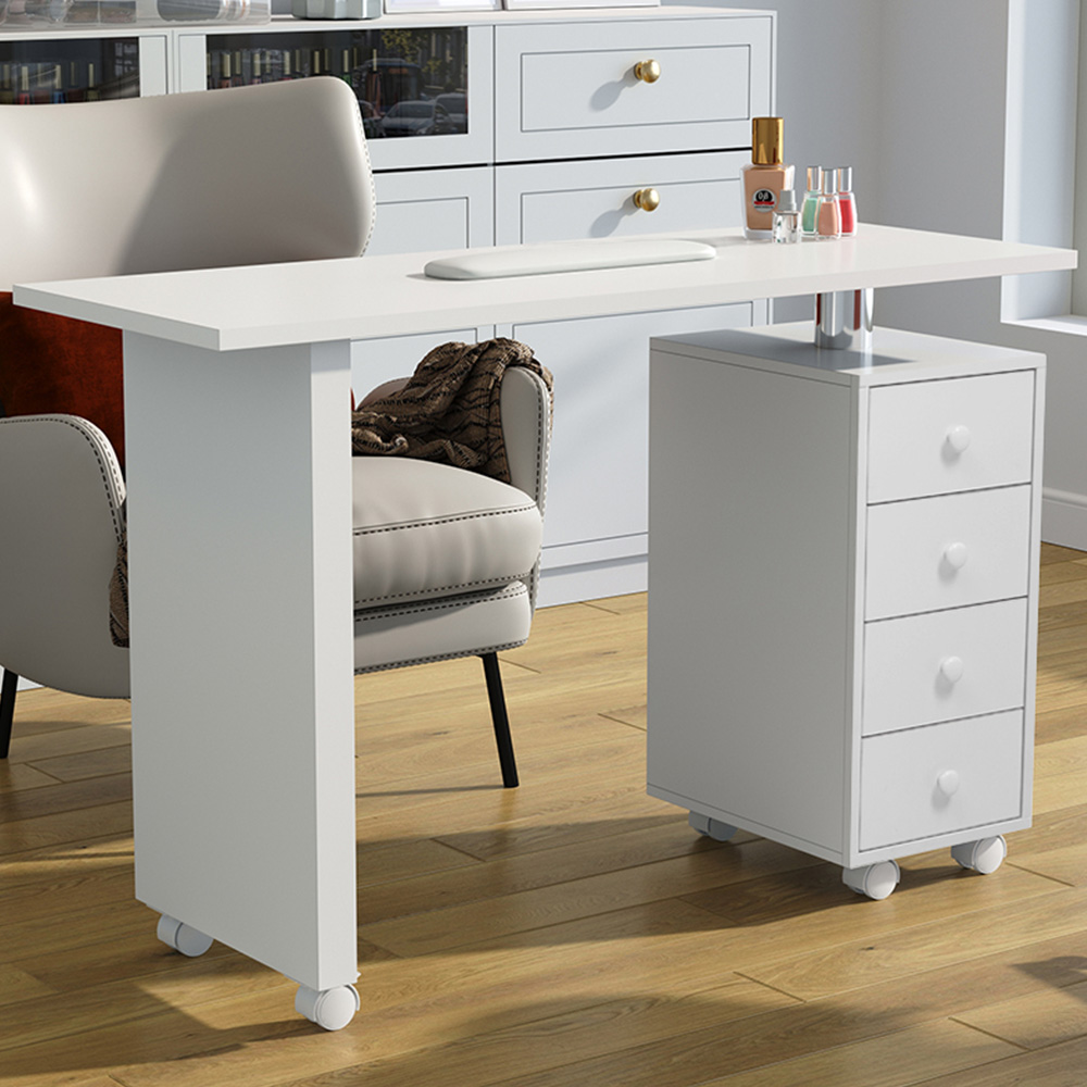 Living and Home White 4 Drawer Salon Table