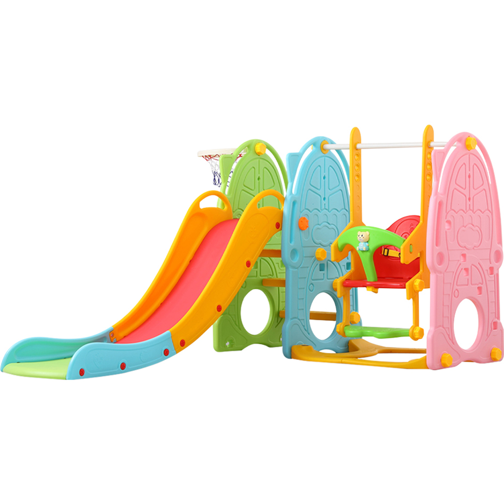 Living and Home Toddlers Colourful Swing and Slide Set with Music Player
