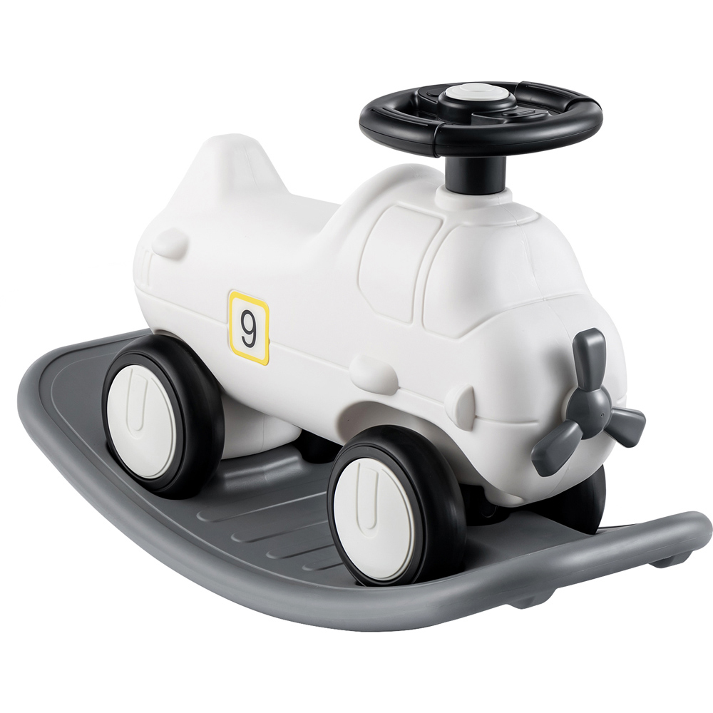 Costway Kids 3-in-1 Plane Style Rocking Horse