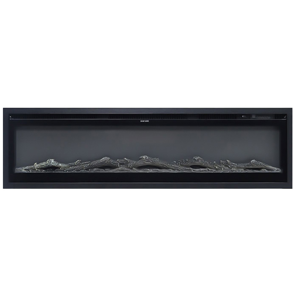 Living and Home 80 Inch Electric Fireplace Wall Mounted Wall Inset or Freestanding Heater 12 Flame Colours with Remote