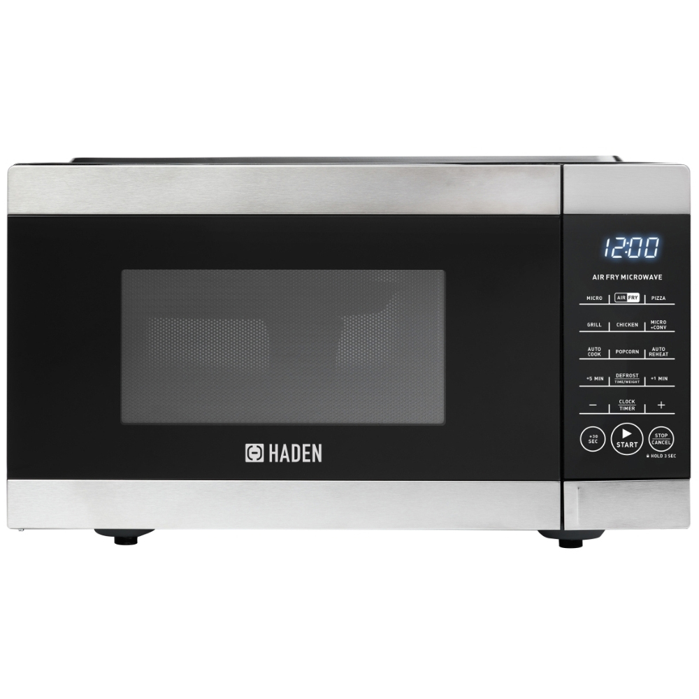 Haden Silver 25L Air Fryer Microwave - Matte Black - AeroFusion Technology
