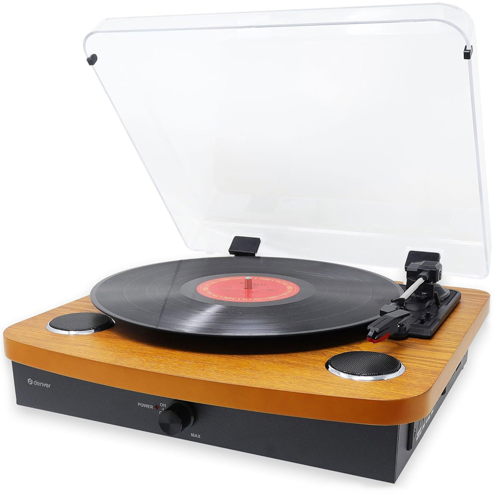 Denver VPL-230 Record Player - Light Wood - 3-Speed