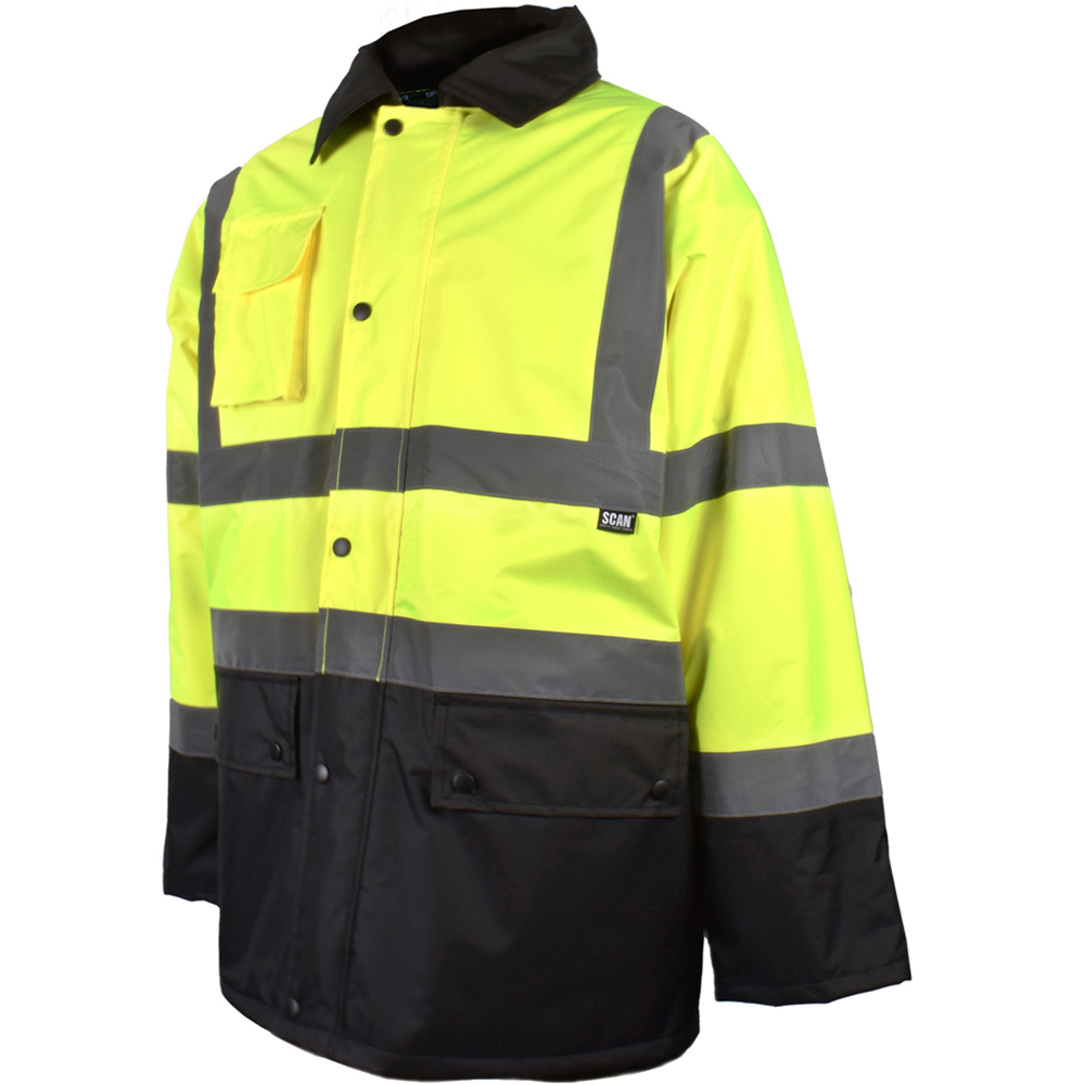 Scan Hi Visibility Motorway Jacket XXL Yellow and Black